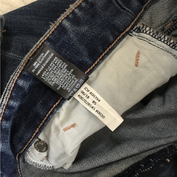 Express Medium Wash Wide Leg Ankle Jeans Size 8S - Picture 10 of 10